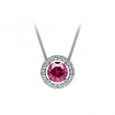 Colgante Mi Vida Zafiro Rosa