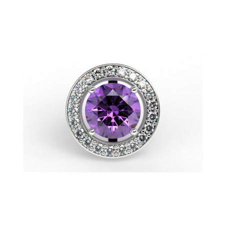 Boucles D'oreilles Mon Amour Amethyste