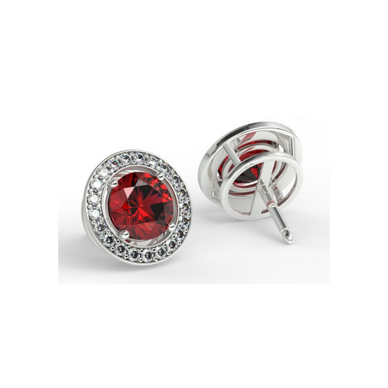 Boucles D'oreilles Mon Amour Rubis