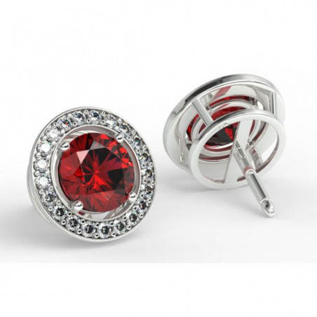 Boucles D'oreilles Mon Amour Rubis