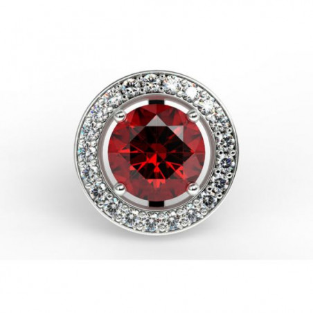 Boucles D'oreilles Mon Amour Rubis