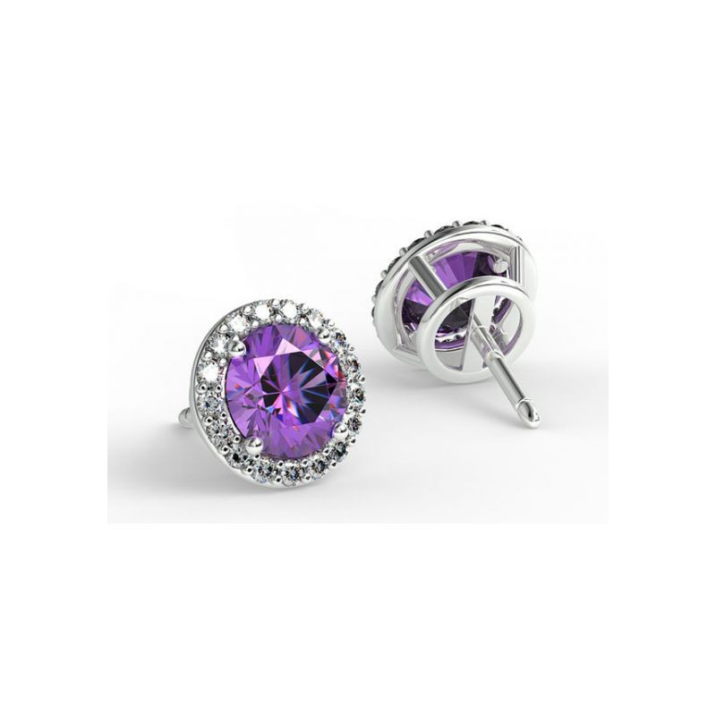 Boucles D'oreilles Ma Vie Amethyste