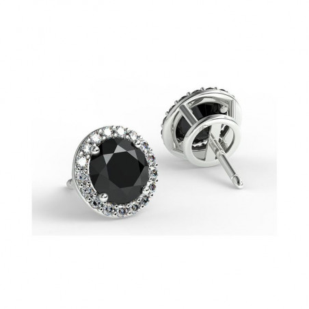 Boucles D'oreilles Ma Vie Diamants Noirs