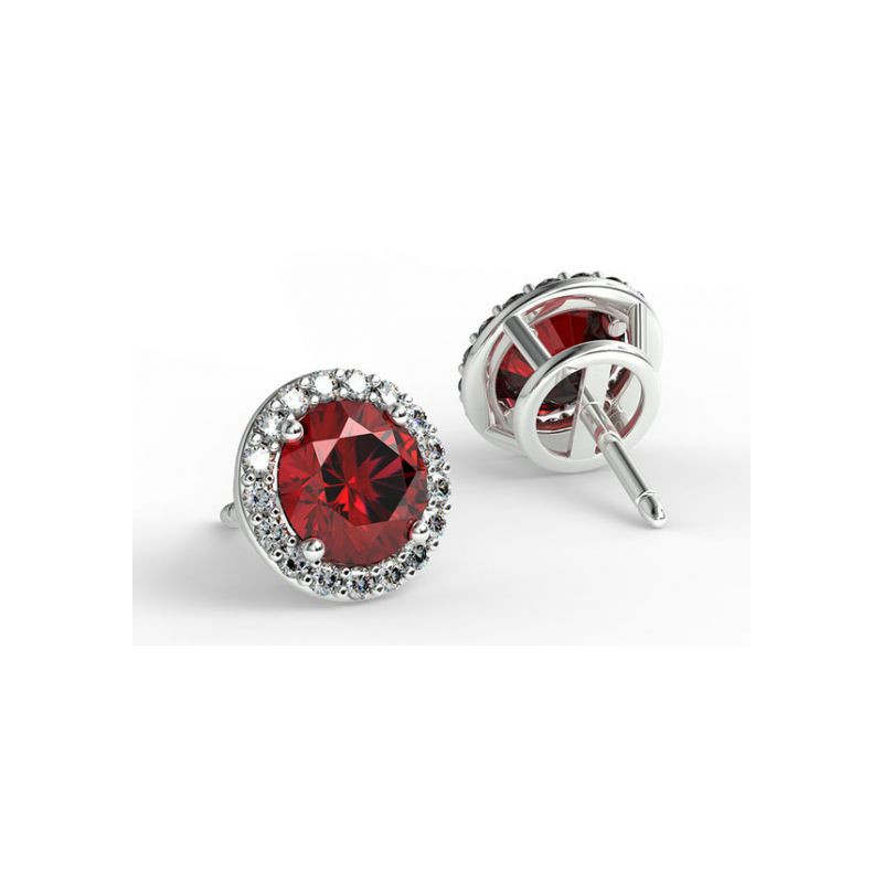 Boucles D'oreilles Ma Vie Rubis