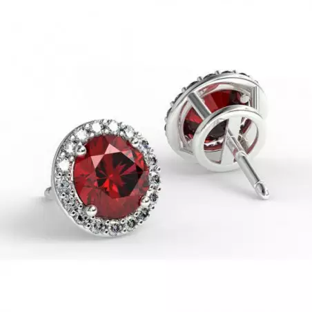 Boucles D'oreilles Ma Vie Rubis