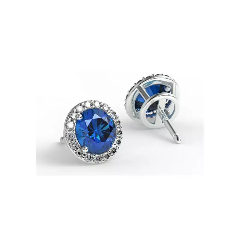 Boucles D'oreilles Ma Vie Saphirs Bleus