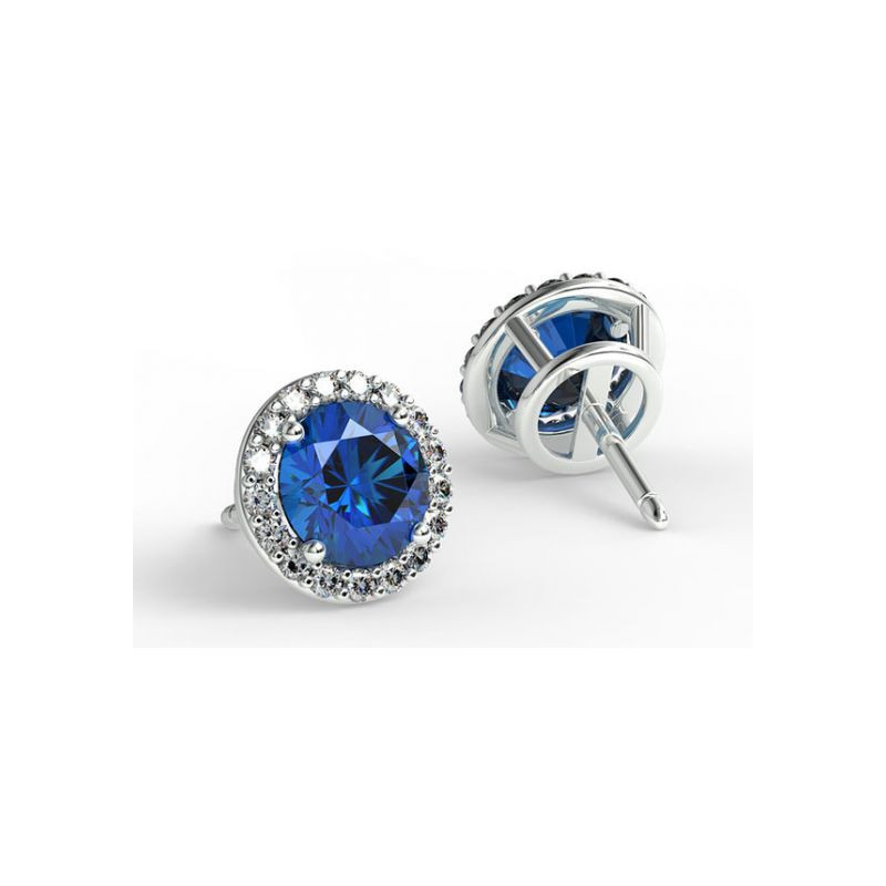 Earrings Ma vie Blue Sapphires