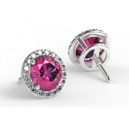 Earrings Ma vie Pink Sapphires
