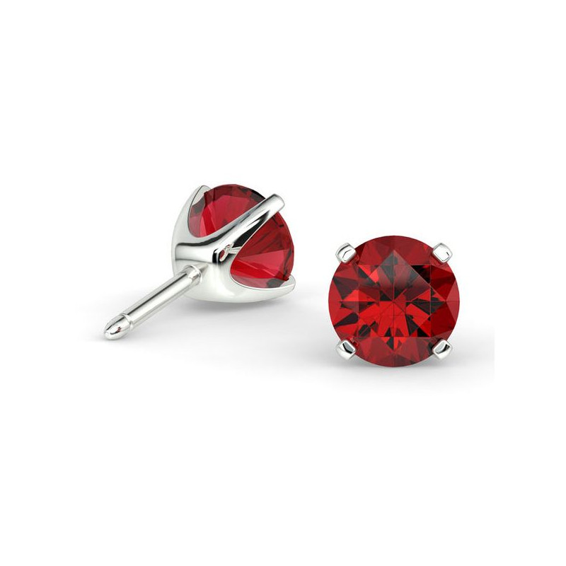 Boucles D'oreilles Promesse Rubis