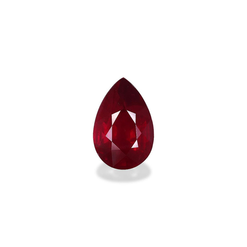 Pear-cut Mozambique Ruby Red 5.00 carats