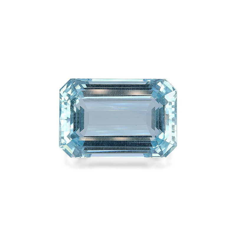 RECTANGULAR-cut Aquamarine Arctic Blue 68.15 carats