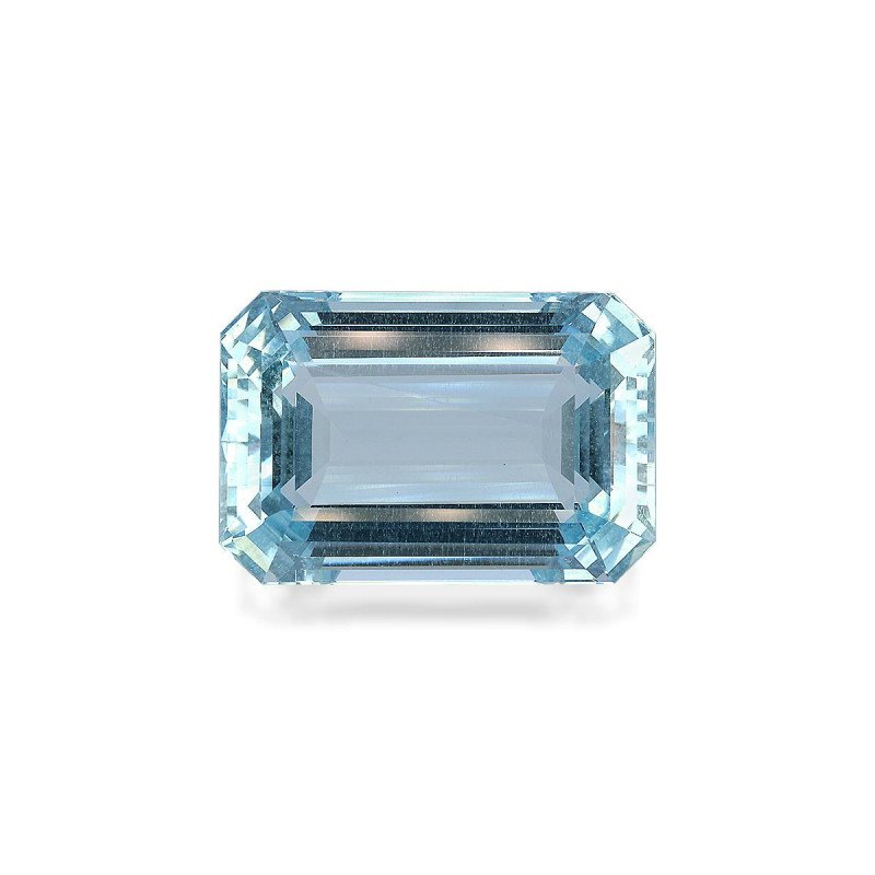 海蓝宝 taille 矩形的 北极蓝 68.15 carats