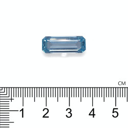 Rechthoekig geslepen Aquamarijn Arctic Blue 7.13 karaat
