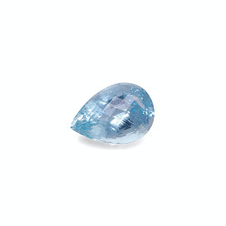 海蓝宝 taille 梨子 北极蓝 18.03 carats