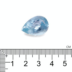Arctic Blue Peervormige Aquamarijn 18.03 karaat