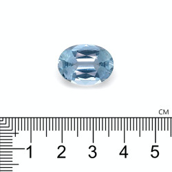 Ovaal geslepen Hemelsblauwe Aquamarijn van 10,85 karaat
