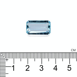 Rechthoekig geslepen Arctic Blue Aquamarijn van 7,54 karaat