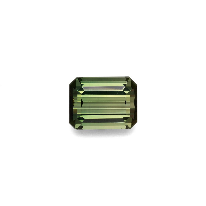 RECTANGULAR-cut Green Tourmaline Forest Green 20.13 carats