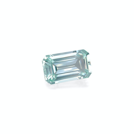 Tourmaline Verte taille RECTANGULARE Seafoam Green 18.03 carats