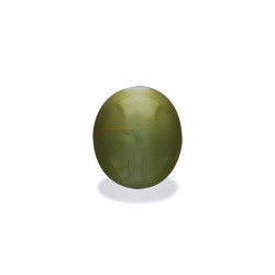 Kattenoog (chrysoberyl) OVALE snit Pistache Groen 15.23 karaat