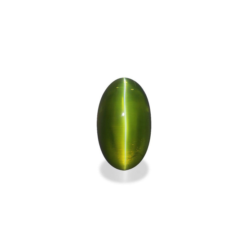 Œil de chat (chrysoberyl) taille OVALE Lime Green 10.00 carats