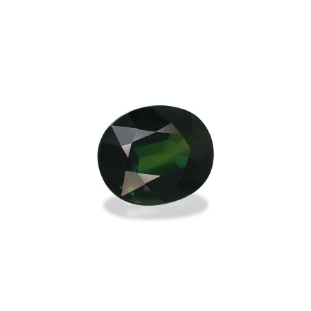 OVAL-cut Chrome Tourmaline Basil Green 3.81 carats