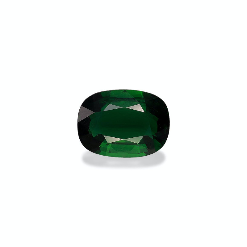 CUSHION-cut Chrome Tourmaline Basil Green 3.33 carats