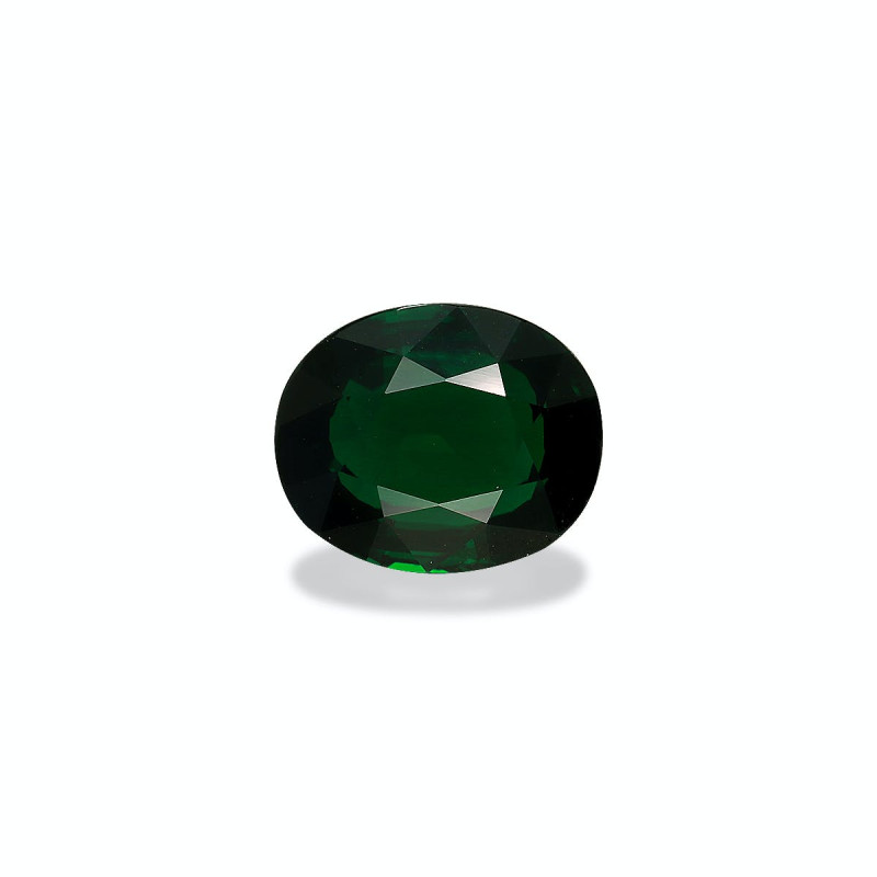 OVAL-cut Chrome Tourmaline Basil Green 3.94 carats