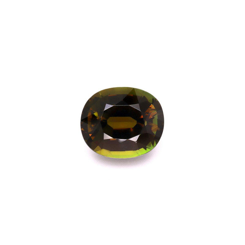 OVAL-cut Chrome Tourmaline Forest Green 15.14 carats