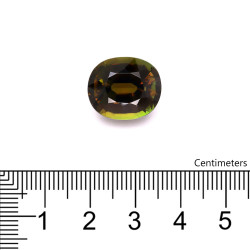 Ovale geslepen Forest Green Chrome Toermalijn van 15,14 karaat
