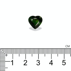 Toermalijn Chroom geslepen HART Basil Green 4.35 karaat