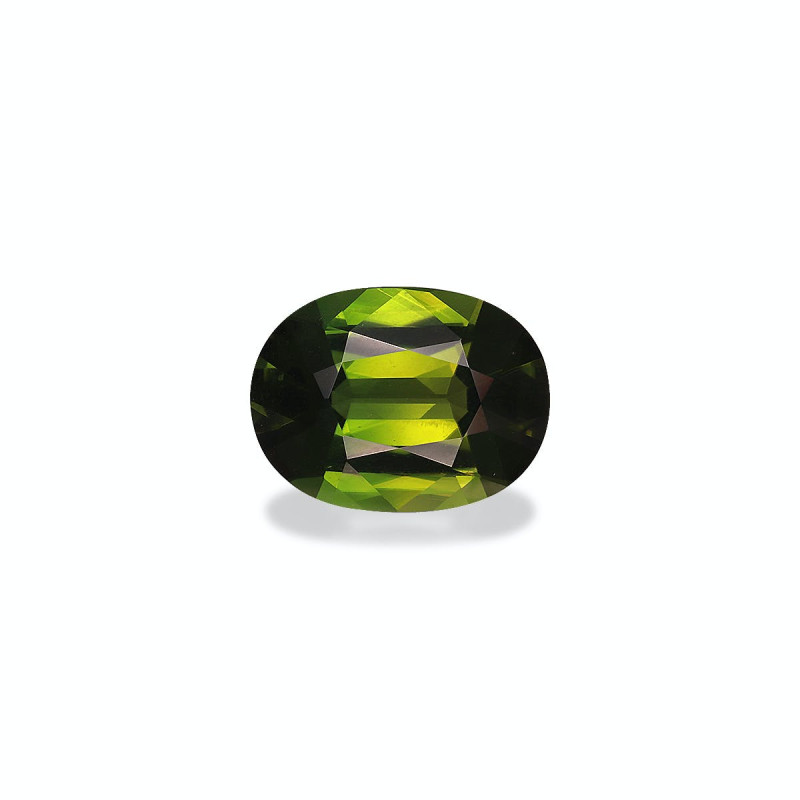 OVAL-cut Chrome Tourmaline Basil Green 4.44 carats