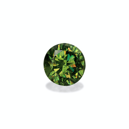 Granate Demantoide taille ROND Moss Green 5.12 carats