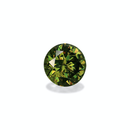 Granate Demantoide taille ROND Moss Green 7.29 carats
