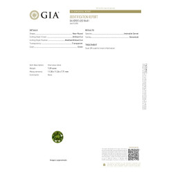 Ronde Mosgroene Demantoïde Granaat van 7,29 karaat