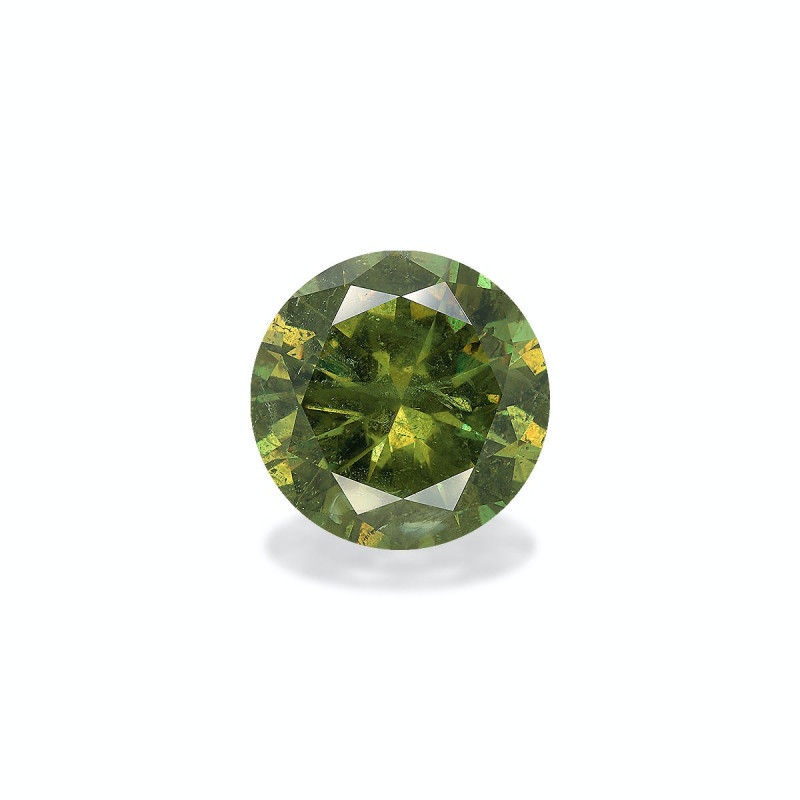 ROUND-cut Demantoid Garnet Forest Green 9.27 carats