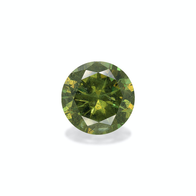 石榴石德曼托依德 taille 圆形 森林绿 9.27 carats
