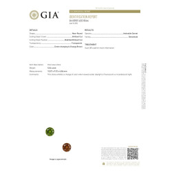 Granaat Demantoïde ronde snit Olijfgroen 5.04 karaat