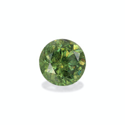 Ronde Mosgroene Demantoïde Granaat van 4,28 karaat