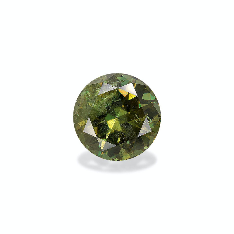 石榴石德曼托依德 taille 圆形 苔藓绿 8.60 carats