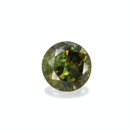Granate Demantoide taille ROND Moss Green 8.60 carats