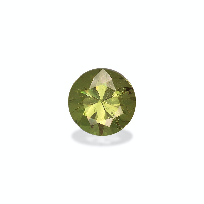 ROUND-cut Demantoid Garnet Pistachio Green 0.83 carats