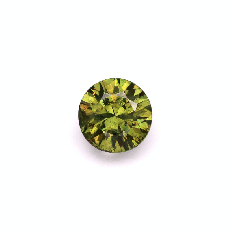 ROUND-cut Demantoid Garnet Forest Green 3.51 carats
