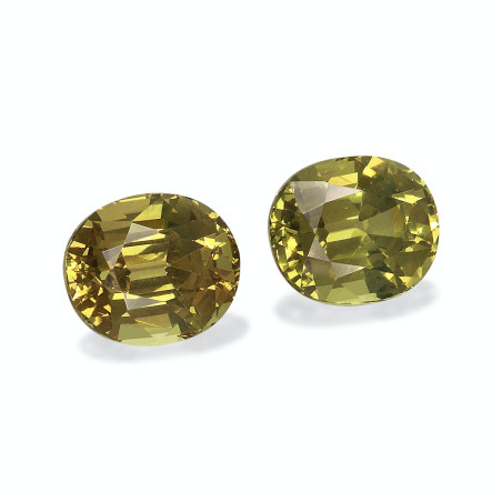 Granate Grosularia taille OVALE Lime Green 6.28 carats