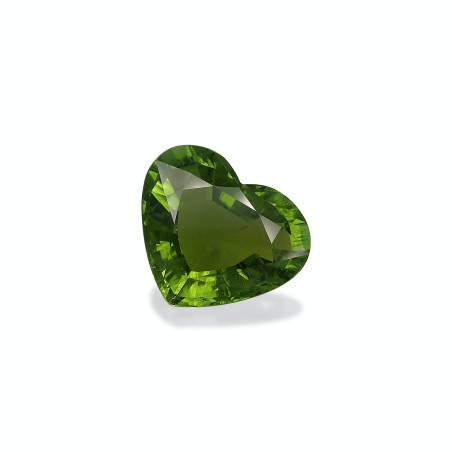 Turmalina Paraiba taille COEUR Vert Olive 33.03 carats