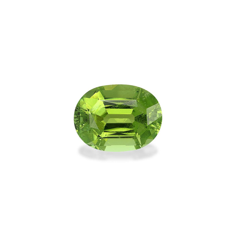 OVAL-cut Cuprian Tourmaline Lime Green 6.06 carats