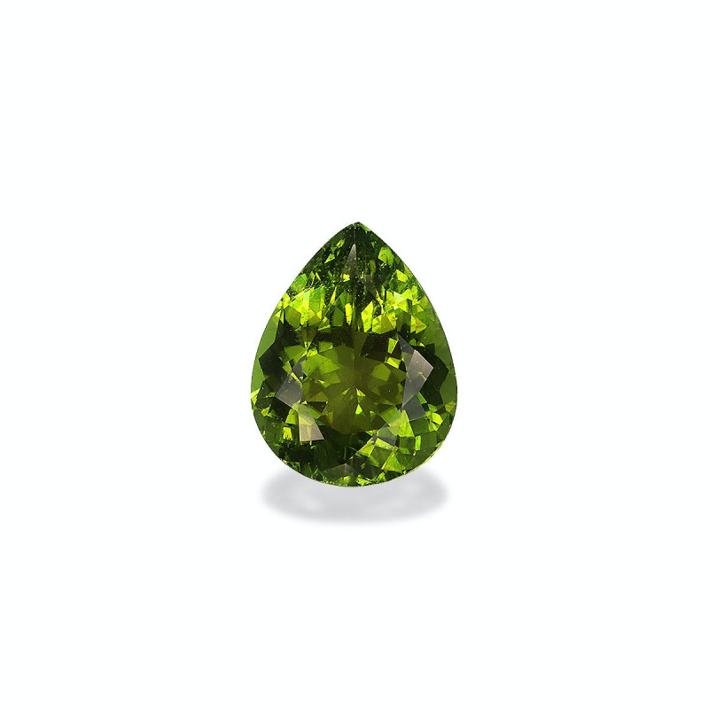 Pear-cut Cuprian Tourmaline Pistachio Green 5.95 carats