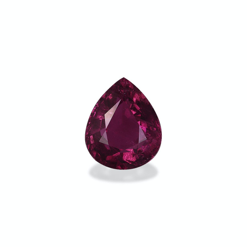 Kupfer-Turmalin lengte Birne Magenta-Lila 4.82 karaten