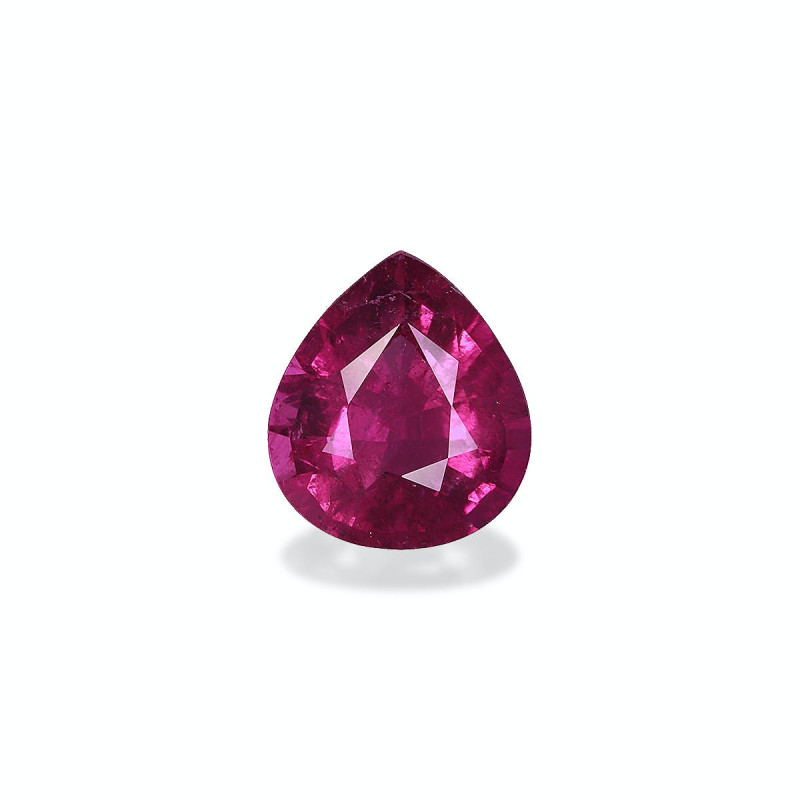 Kupfer-Turmalin lengte Birne Magenta-Lila 3.19 karaten