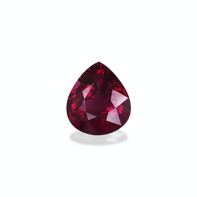 Kupfer-Turmalin lengte Birne Magenta-Lila 4.27 karaten